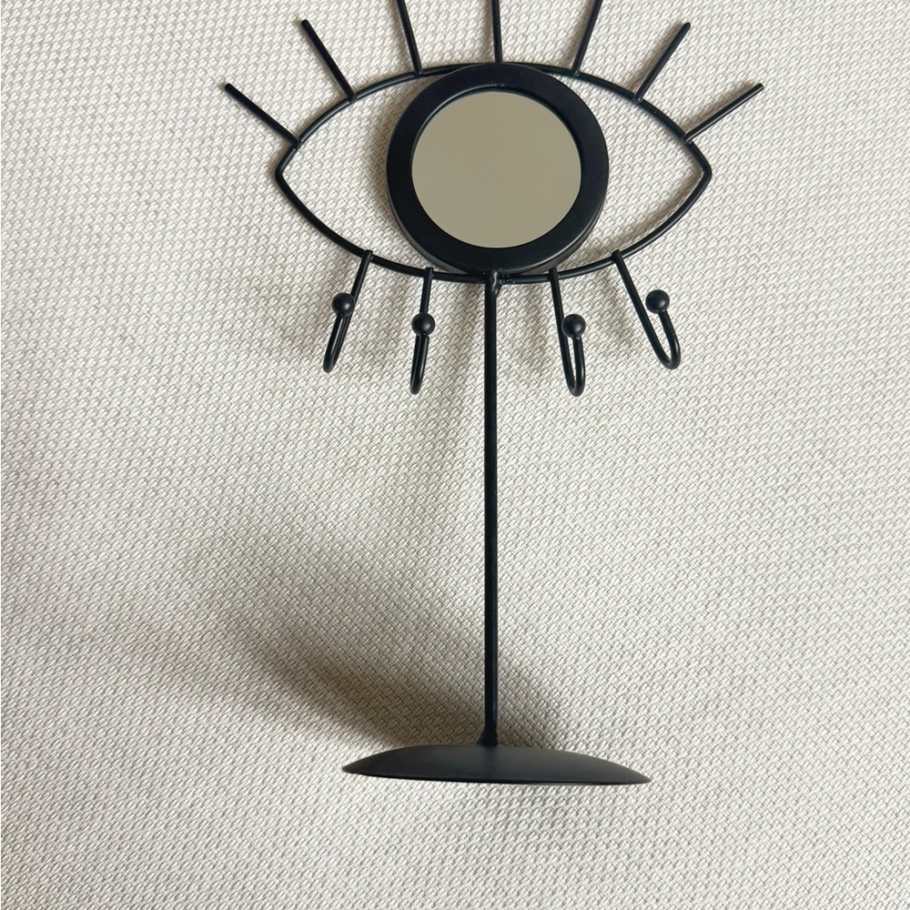 Black Metal evil Eye mirror Decor - Picture 2 of 3
